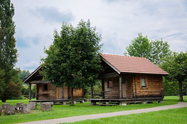 Bild von Badehütten